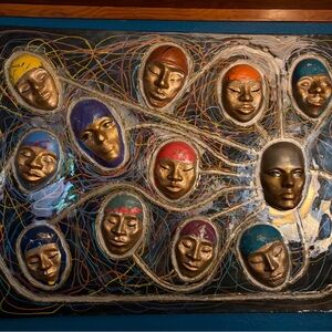 Threads of the Infinite – Original Mixed Media Sculpture by Bretta Perry (30x40x
